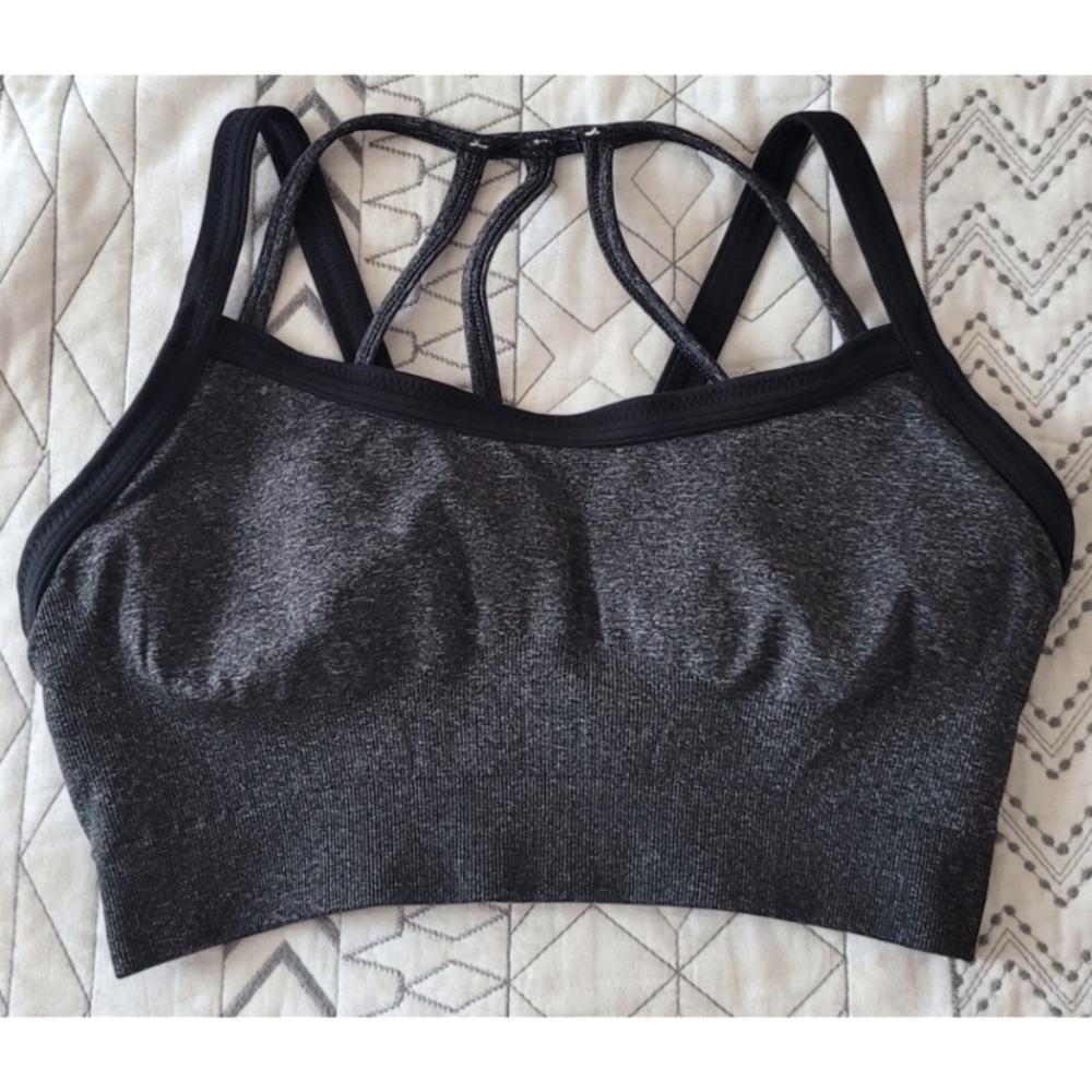 Calia by Carrie Underwood Black Gray Bra medium